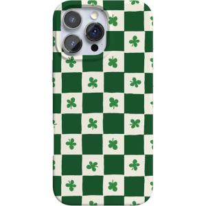 Casely iPhone 16 Pro Max Case | Garden Party | Mushroom Floral | Compatible with MagSafe | Classic Ultra Slim Design(Lucky You | Shamrock)