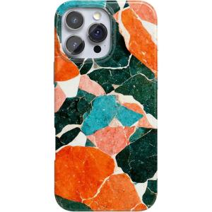 Casely iPhone 16 Pro Max Case | Garden Party | Mushroom Floral | Compatible with MagSafe | Classic Ultra Slim Design(Of Quartz! | Sculpted Marble)