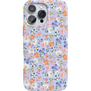 Casely iPhone 16 Pro Max Case | Garden Party | Mushroom Floral | Compatible with MagSafe | Classic Ultra Slim Design(Poppy Meadows | Pastel Floral)