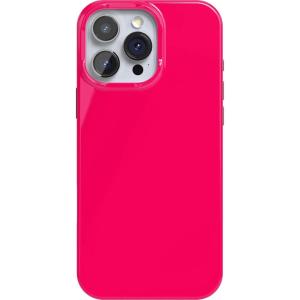 Casely iPhone 16 Pro Max Case | Garden Party | Mushroom Floral | Compatible with MagSafe | Classic Ultra Slim Design(Think Pink | Solid Neon Pink)