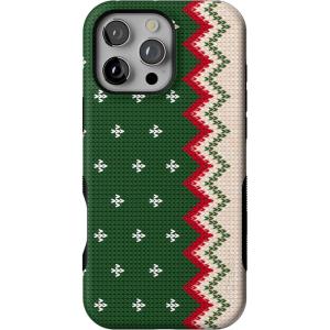 Casely iPhone 16 Pro Max Case | Grandpa’s Sweater | Holiday Knit | Bold Protective Design | MagSafe Compatible Design