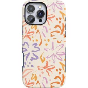 Casely iPhone 16 Pro Max Case | Painted Flowers | Frida Kahlo Floral | Bold Protective Design | Compatible with MagSafe(Hibiscus Blooms | Hawaiian Floral)