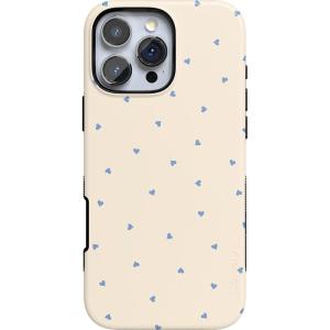 Casely iPhone 16 Pro Max Case | Painted Flowers | Frida Kahlo Floral | Bold Protective Design | Compatible with MagSafe(I’m Yours | Tiny Hearts)