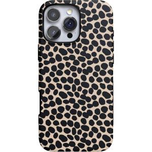 Casely iPhone 16 Pro Max Case | Painted Flowers | Frida Kahlo Floral | Bold Protective Design | Compatible with MagSafe(Lost in Spots | Cheetah Print)