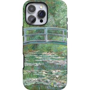 Casely iPhone 16 Pro Max Case | Painted Flowers | Frida Kahlo Floral | Bold Protective Design | Compatible with MagSafe(Monet’s Bridge | The Met Museum)