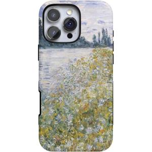 Casely iPhone 16 Pro Max Case | Painted Flowers | Frida Kahlo Floral | Bold Protective Design | Compatible with MagSafe(Monet’s Summer Landscape | The Met Museum)