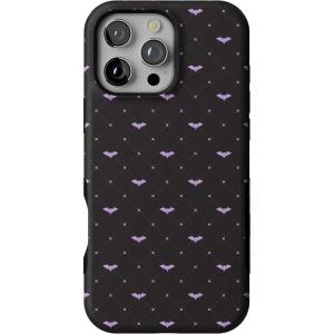 Casely iPhone 16 Pro Max Case | Such a Battie | Purple Bats | Bold Protective Design | MagSafe Compatible Design
