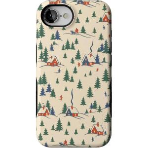 Casely iPhone 16e Case | Chalet All Day | Winter Village | Bold Protective Design | MagSafe Compatible Design