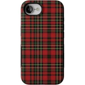 Casely iPhone 16e Case | Pandora | The Met Museum | Bold Protective Design | Compatible with MagSafe(Fireside Flannel | Signature Plaid)