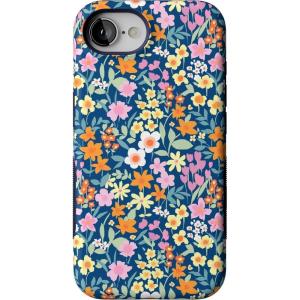 Casely iPhone 16e Case | Pandora | The Met Museum | Bold Protective Design | Compatible with MagSafe(Full Bloom | Navy Floral)