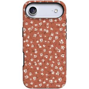 Casely iPhone 16e Case | Pandora | The Met Museum | Bold Protective Design | Compatible with MagSafe(Mocha Meadow | Tiny Flowers)