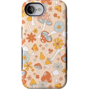 Casely iPhone 16e Case | Pandora | The Met Museum | Bold Protective Design | Compatible with MagSafe(Mushroom Magic | Retro Floral)