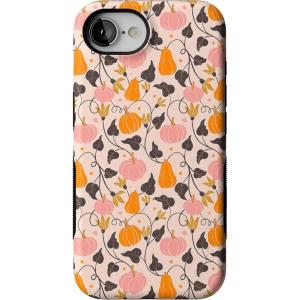Casely iPhone 16e Case | Pumpkin Princess | Harvest Vines | Bold Protective Design | MagSafe Compatible Design