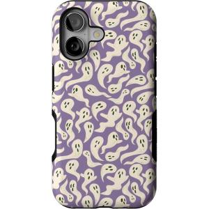 Casely iPhone 17 Case | All Boo’d Up | Purple Ghost | Bold Protective Design | MagSafe Compatible Design