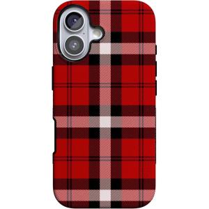 Casely iPhone 17 Case | As if! | Red Plaid | Bold Protective Design | MagSafe Compatible Design