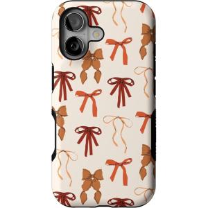 Casely iPhone 17 Case | Fall Girlie | Pumpkin Spice Bows | Bold Protective Design | MagSafe Compatible Design
