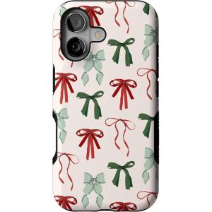 Casely iPhone 17 Case | Festive Girlie | Holiday Bows | Bold Protective Design | MagSafe Compatible Design