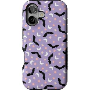 Casely iPhone 17 Case | Midnight Flight | Celestial Bats | Bold Protective Design | MagSafe Compatible Design