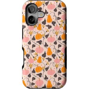 Casely iPhone 17 Case | Pumpkin Princess | Harvest Vines | Bold Protective Design | MagSafe Compatible Design