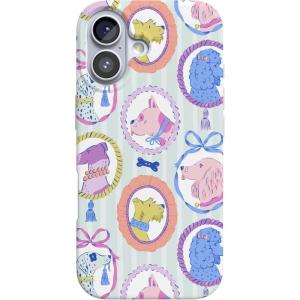 Casely iPhone 17 Case | Royal Flush | French Deck | Compatible with MagSafe | Classic Ultra Slim Design(Chateau Pups | French Dog)