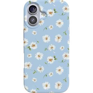 Casely iPhone 17 Case | Royal Flush | French Deck | Compatible with MagSafe | Classic Ultra Slim Design(Daisy Daydream | Baby Blue Floral)