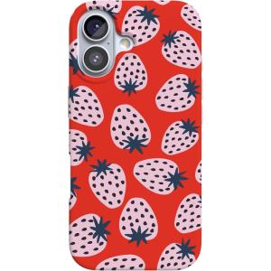 Casely iPhone 17 Case | Royal Flush | French Deck | Compatible with MagSafe | Classic Ultra Slim Design(I’d Pick You | Red Strawberry)