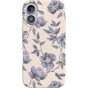 Casely iPhone 17 Case | Royal Flush | French Deck | Compatible with MagSafe | Classic Ultra Slim Design(Ink & Iris | Vintage Floral)