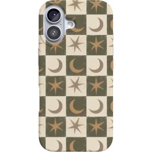 Casely iPhone 17 Case | Royal Flush | French Deck | Compatible with MagSafe | Classic Ultra Slim Design(Mystic Moonstar | Green Celestial)