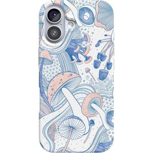 Casely iPhone 17 Case | Royal Flush | French Deck | Compatible with MagSafe | Classic Ultra Slim Design(The Fun Guy | Enchanted Forest Mushroom Floral)
