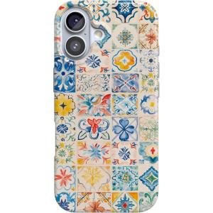 Casely iPhone 17 Case | Royal Flush | French Deck | Compatible with MagSafe | Classic Ultra Slim Design(Tuscan Tiles | Dolce Vita)