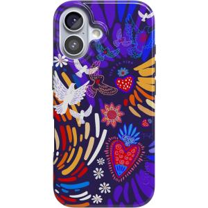 Casely iPhone 17 Case | Royal Flush | French Deck | Compatible with MagSafe | Classic Ultra Slim Design(Viva La Vida | Frida Kahlo Collage)