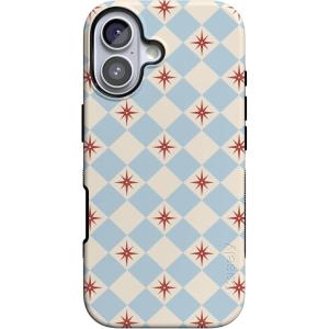 Casely iPhone 17 Case | Spot On | Dotted Animal Print | Bold Protective Design | Compatible with MagSafe(Chelsea Checker | Starlight Tiles)