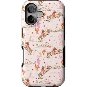 Casely iPhone 17 Case | Spot On | Dotted Animal Print | Bold Protective Design | Compatible with MagSafe(Cowgirl Canyon | FashionPass x Casely)
