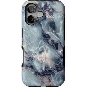 Casely iPhone 17 Case | Spot On | Dotted Animal Print | Bold Protective Design | Compatible with MagSafe(Deep Sea | Blue Marble)