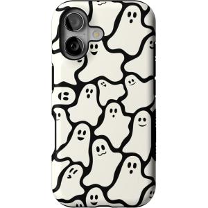 Casely iPhone 17 Case | Spot On | Dotted Animal Print | Bold Protective Design | Compatible with MagSafe(Don’t Ghost Me | Halloween)
