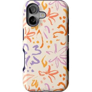 Casely iPhone 17 Case | Spot On | Dotted Animal Print | Bold Protective Design | Compatible with MagSafe(Hibiscus Blooms | Hawaiian Floral)