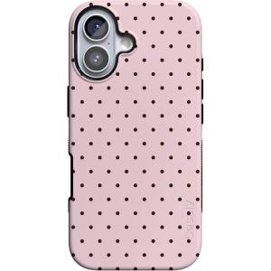 Casely iPhone 17 Case | Spot On | Dotted Animal Print | Bold Protective Design | Compatible with MagSafe(On the Dot | Pink Polka Dot)