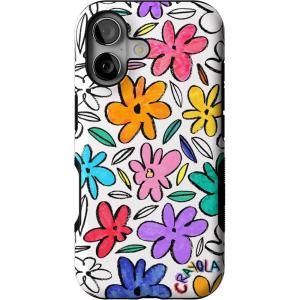 Casely iPhone 17 Case | Spot On | Dotted Animal Print | Bold Protective Design | Compatible with MagSafe(Outside the Lines | Crayola Marker)