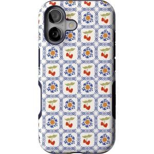 Casely iPhone 17 Case | Spot On | Dotted Animal Print | Bold Protective Design | Compatible with MagSafe(Palermo | Dippin’ Daisy’s Italian Coast)