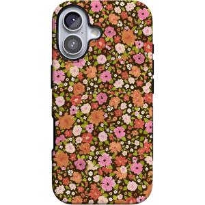 Casely iPhone 17 Case | Spot On | Dotted Animal Print | Bold Protective Design | Compatible with MagSafe(Rustic Roses | Boho Bouquet)