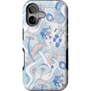 Casely iPhone 17 Case | Spot On | Dotted Animal Print | Bold Protective Design | Compatible with MagSafe(The Fun Guy | Enchanted Forest Mushroom Floral)
