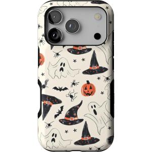 Casely iPhone 17 Pro Case | All Decked Out | Festive Ornaments | Bold Protective Design | Compatible with MagSafe(Feeling Witchy | Haunted Halloween)