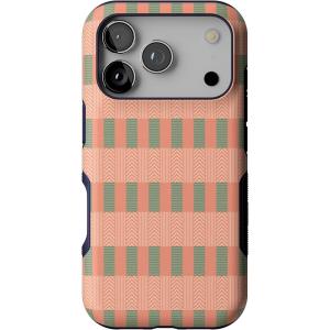 Casely iPhone 17 Pro Case | All Decked Out | Festive Ornaments | Bold Protective Design | Compatible with MagSafe(Grand Cabana | Palm Beach)