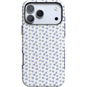 Casely iPhone 17 Pro Case | All Decked Out | Festive Ornaments | Bold Protective Design | Compatible with MagSafe(Lovebug | Blue Hearts)
