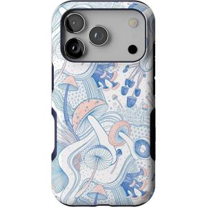 Casely iPhone 17 Pro Case | All Decked Out | Festive Ornaments | Bold Protective Design | Compatible with MagSafe(The Fun Guy | Enchanted Forest Mushroom Floral)