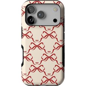 Casely iPhone 17 Pro Case | All Wrapped Up | Vintage Bows | Bold Protective Design | MagSafe Compatible Design