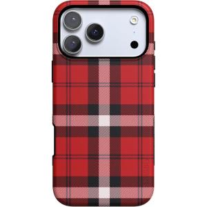 Casely iPhone 17 Pro Case | As if! | Red Plaid | Bold Protective Design | MagSafe Compatible Design