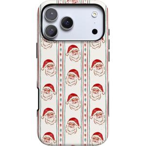 Casely iPhone 17 Pro Case | Jolly St. Nick | Retro Claus | Bold Protective Design | MagSafe Compatible Design
