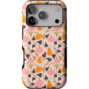 Casely iPhone 17 Pro Case | Pumpkin Princess | Harvest Vines | Bold Protective Design | MagSafe Compatible Design