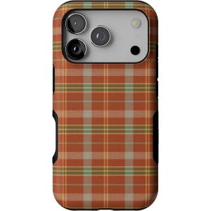 Casely iPhone 17 Pro Case | Spiced Chai | Fall Plaid | Bold Protective Design | MagSafe Compatible Design